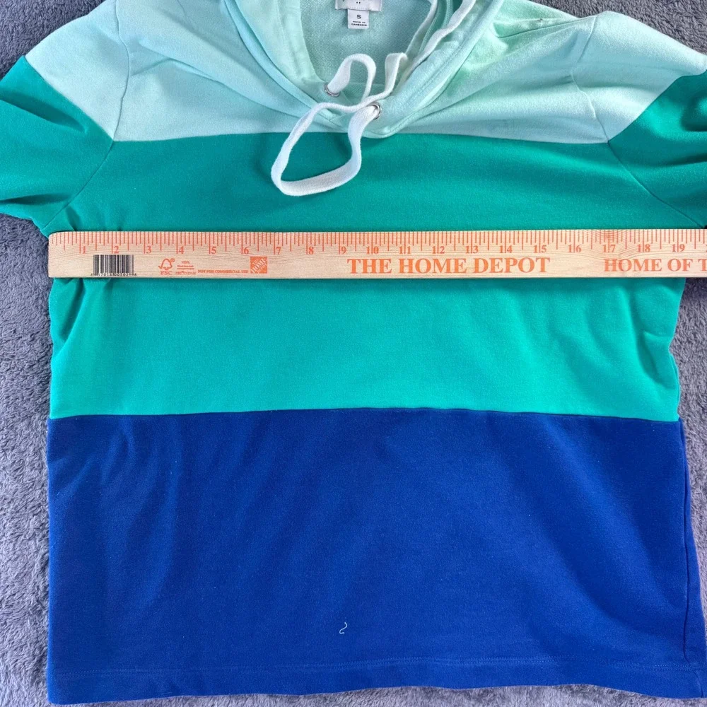 J. Crew Colorblock French Terry Hoodie Size S Unisex Coastal